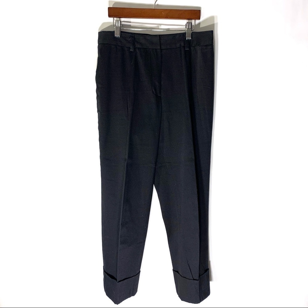 Vintage 1990s Pique Crop Cuffed Trousers Sz 6
